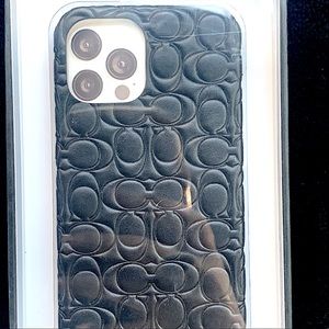 COACH iPhone 12 PRO MAX Leather Case